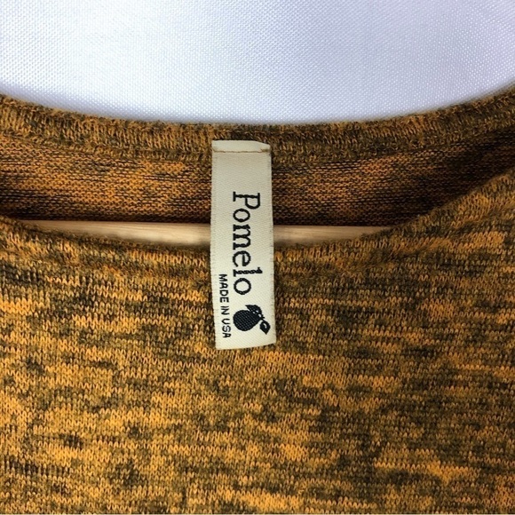 Boutique Pomelo Yellow Orange Twist Front Knit Long Sleeve XL - Picture 4 of 4